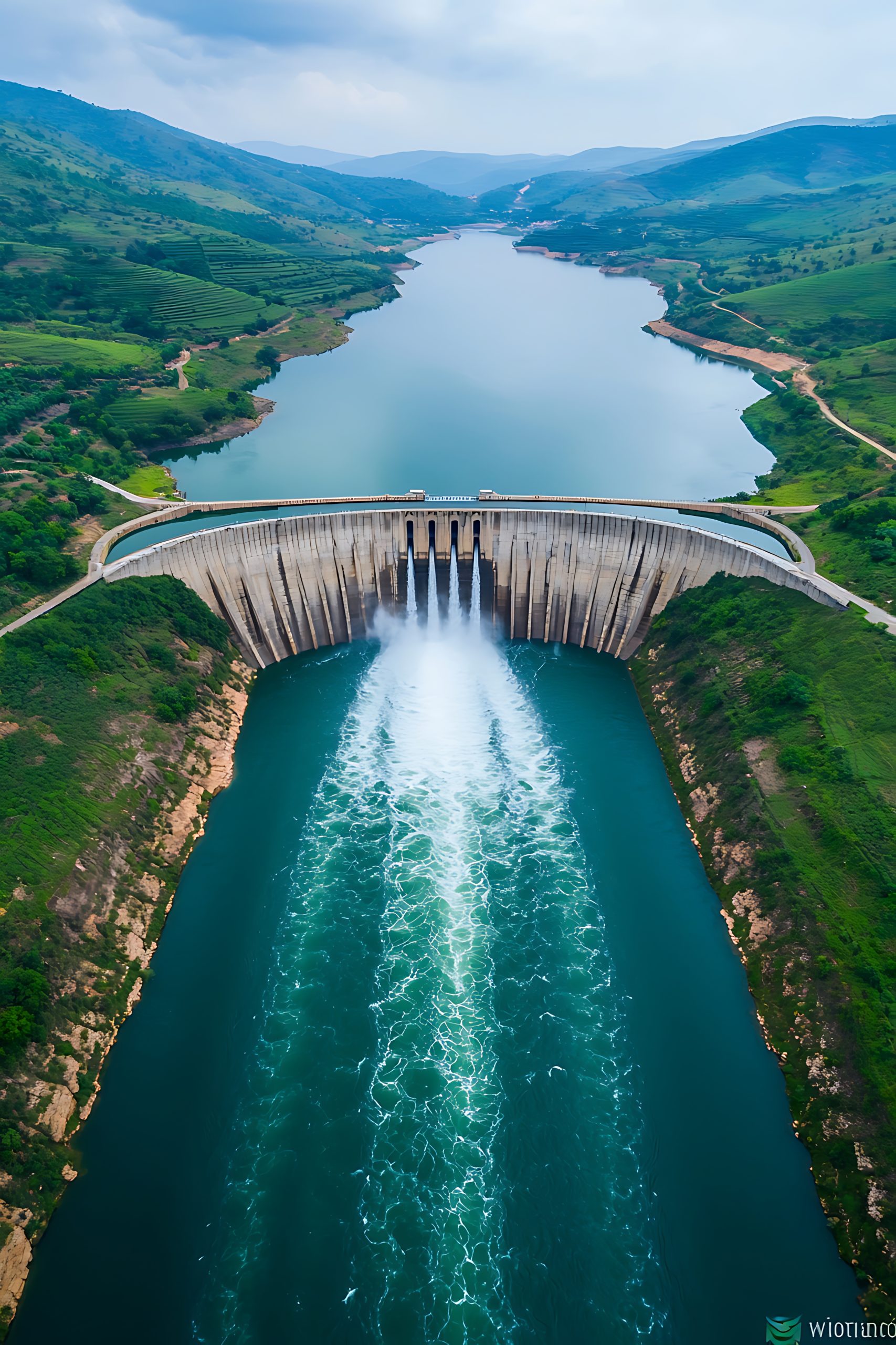 Smart dam with AI-driven water management optimizing agricultural use